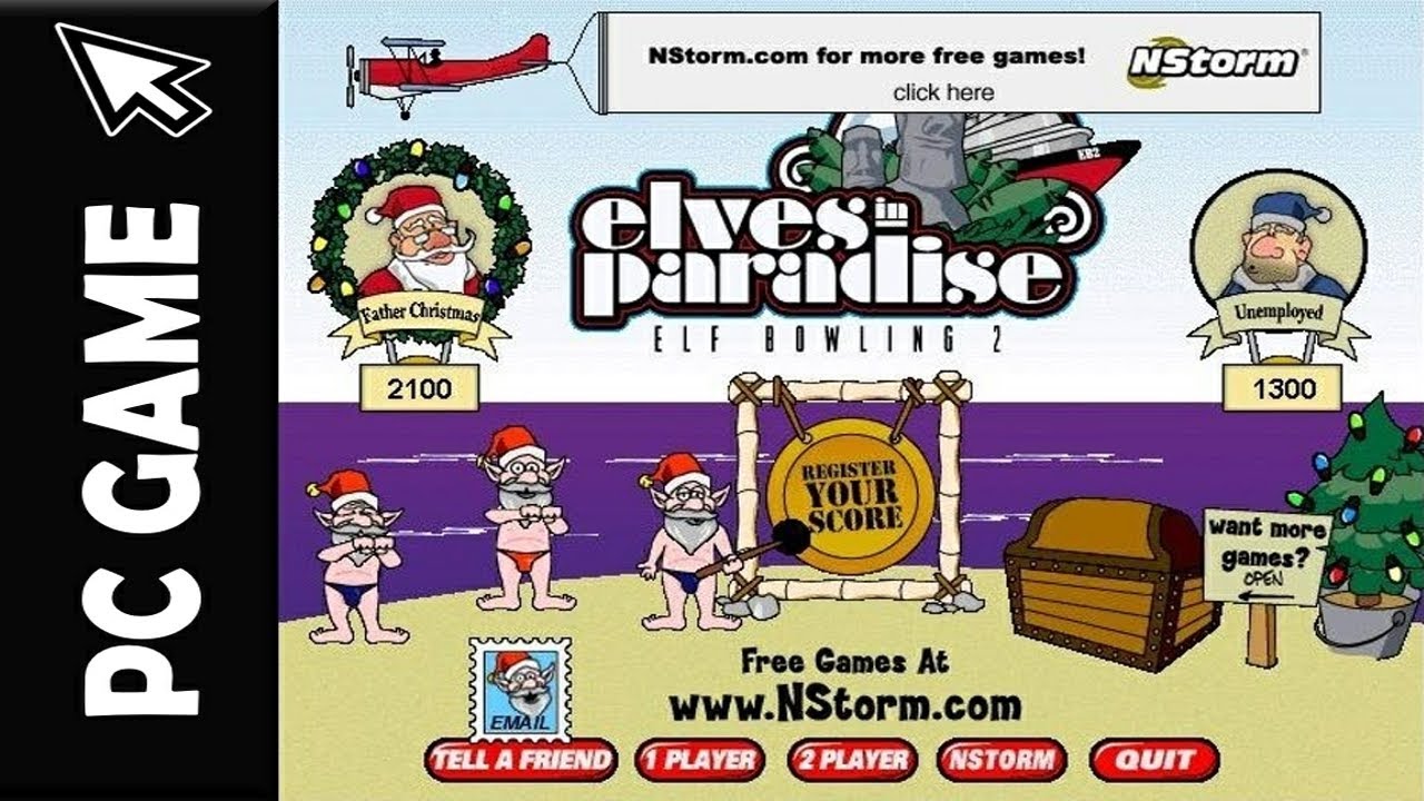 Classic PC Longplay: Elves in Paradise: Elf Bowling 2 (Funny Christmas Game) - @CountVidioHeadd