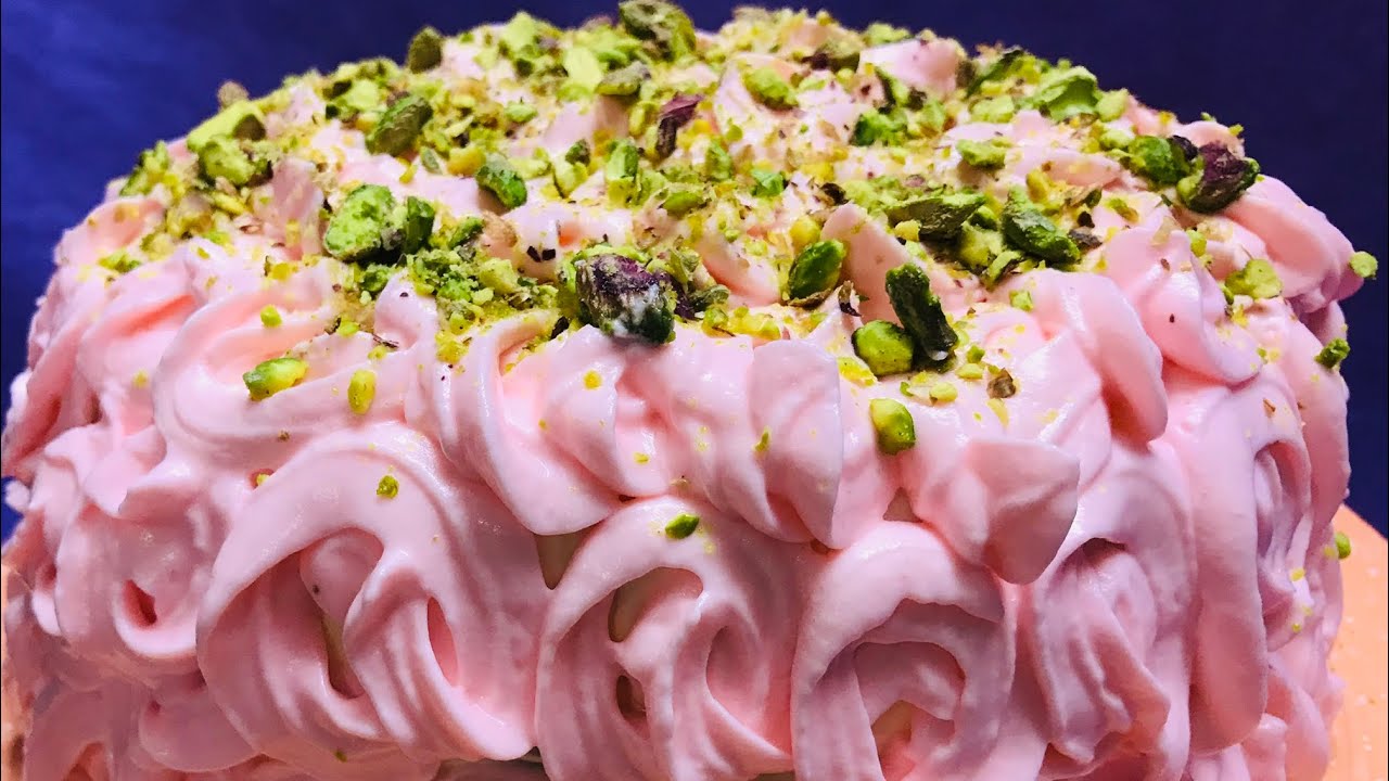 Vancho Sponge cake with Cream cheese frosting|Pink Rose cake|RANZ WORLD