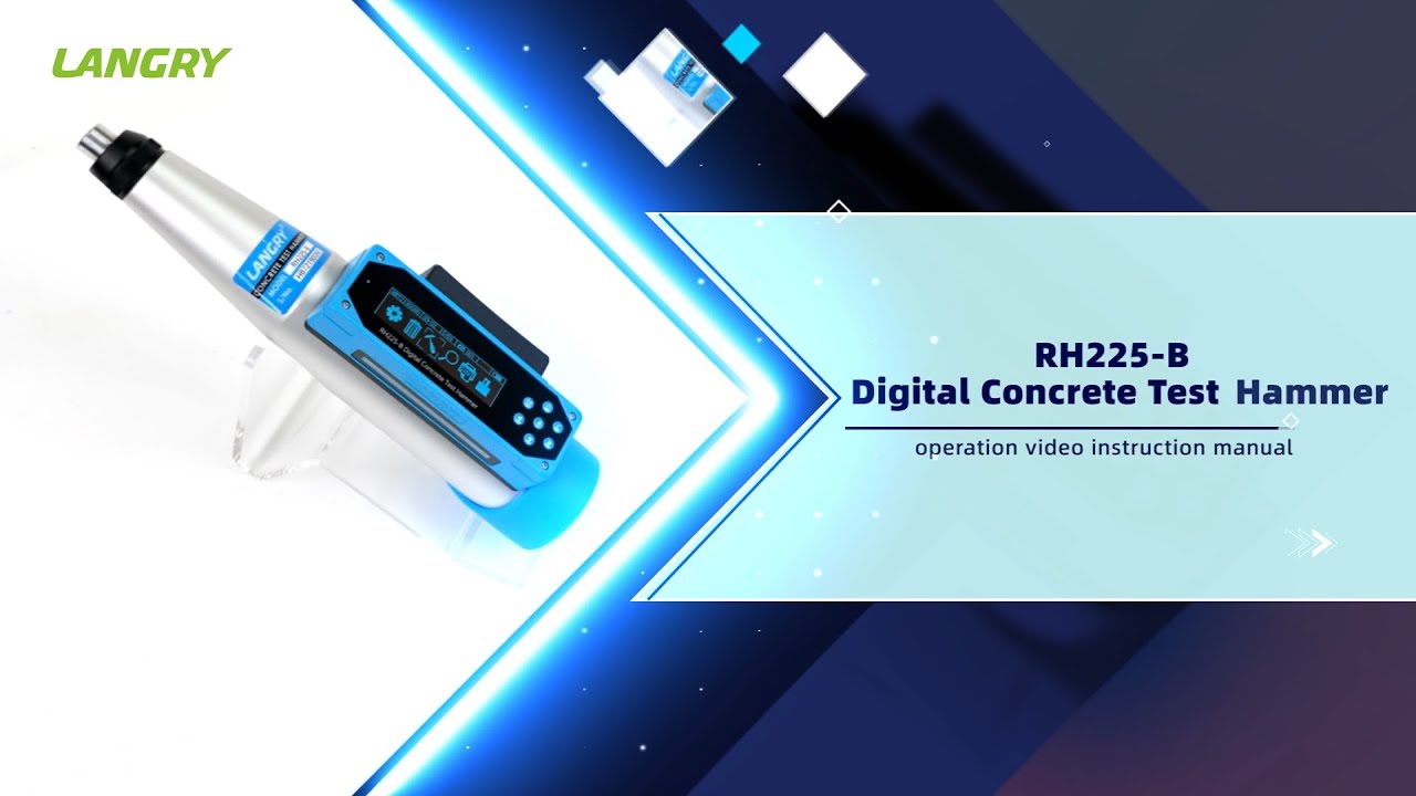 RH225-B Digital Concrete Test Hammer Operation Video