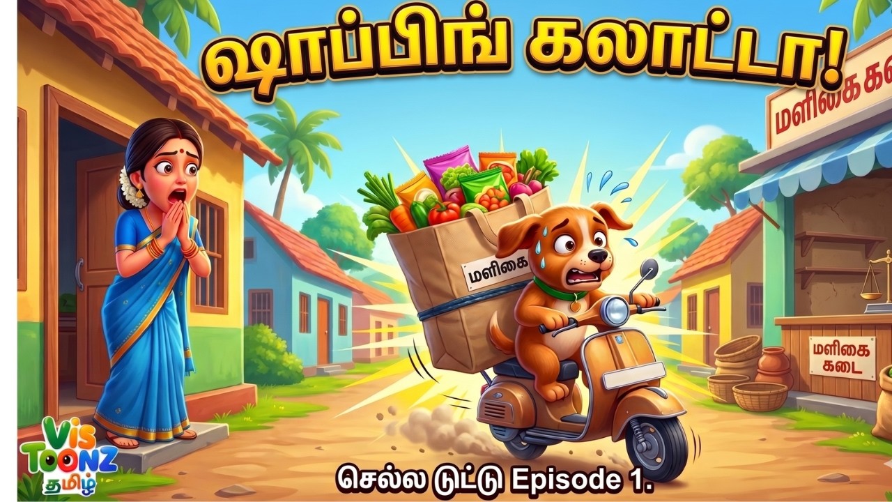 மளிகை கடையில் டுட்டூவின் கெத்து! -செம ஷாப்பிங்! Chella Duttu Episode 01 | Tamil Rhymes & Kids Shows