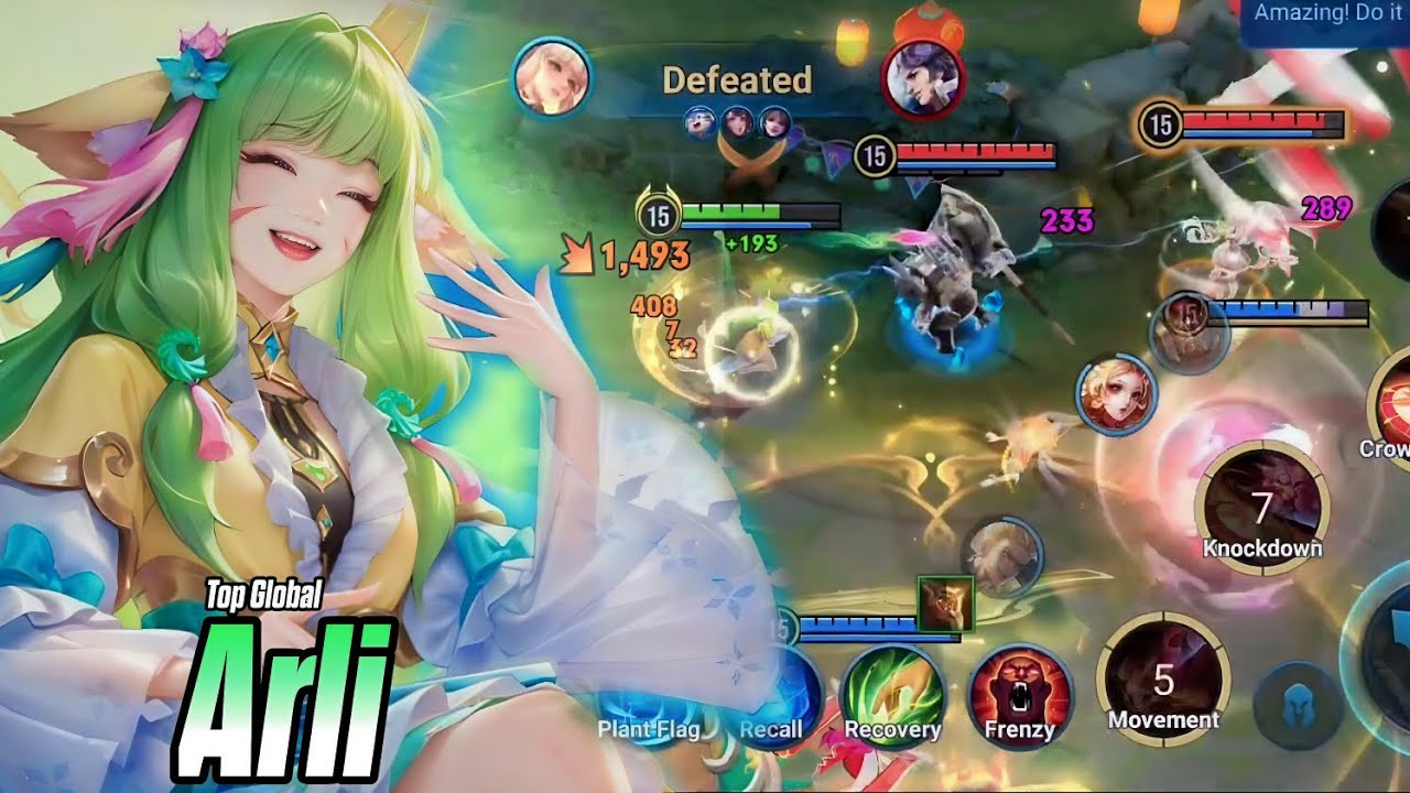 15 Kills Arli | Every Arli Player Like This Gameplay | Honor of kings India
