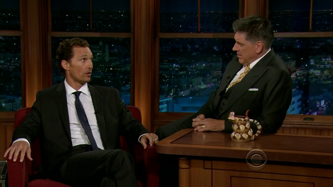 Late Late Show with Craig Ferguson 7/25/2012 Matthew McConaughey