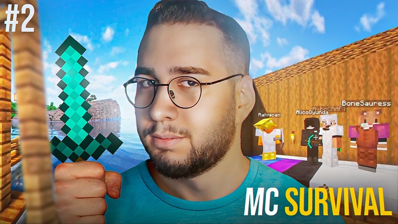 ZOMBİLER SALDIRIRKEN EV YAPMAYA &Ccedil;ALIŞTIK! | EKİP İLE MİNECRAFT SURVİVAL | 2.B&Ouml;L&Uuml;M