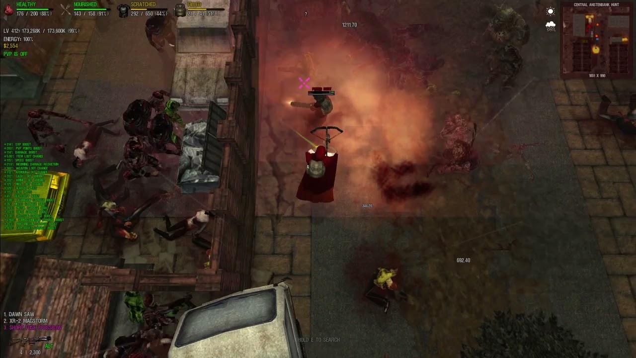 Dead Frontier - Mightman - Short Fuse Crossbow vs 8 Bandits - is it worth it?