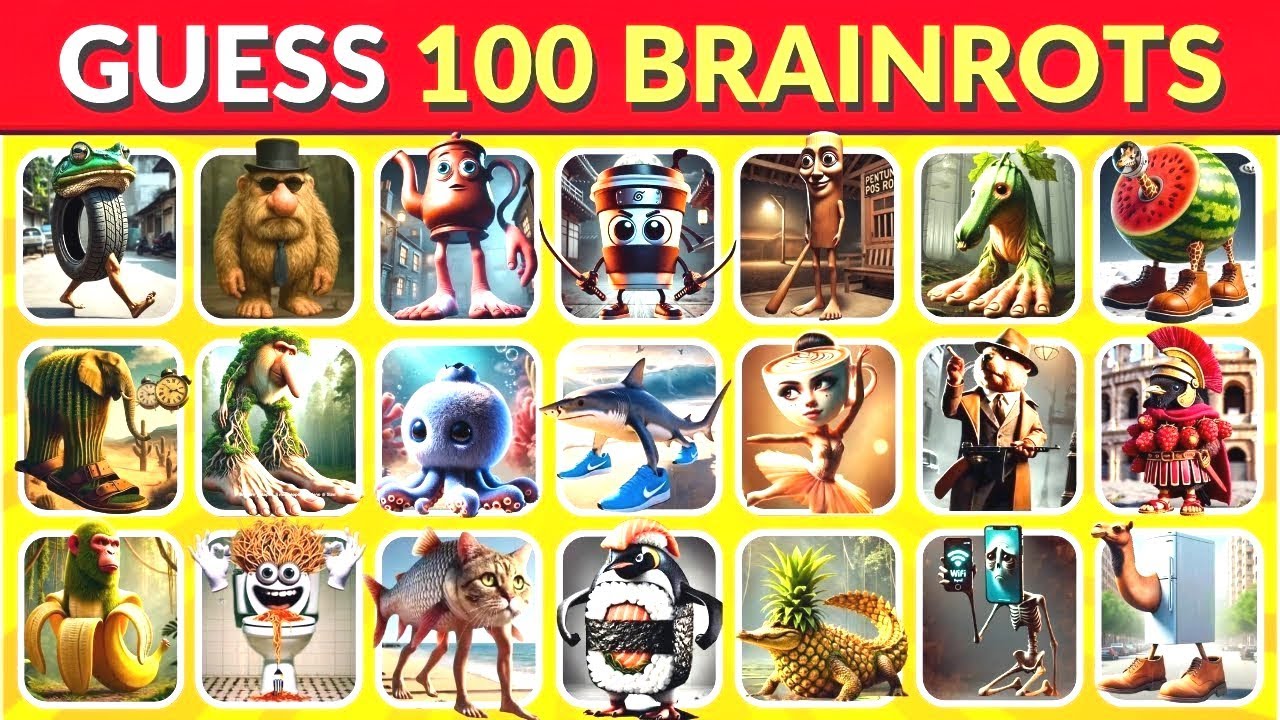 Guess 100 Italian Brainrot Animals in 5 Seconds! | Meme Quiz Challenge