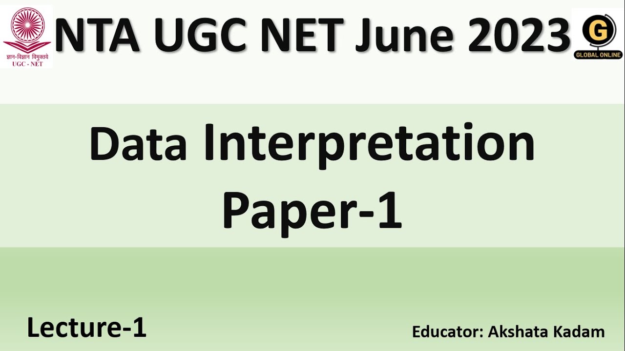 Data Interpretation for NTA UGC NET Paper 1 | DI MCQs with Smart Tricks for June 2023 Exam