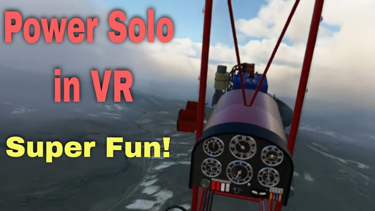 MSFS - VR Test -  Remote Area with Simple Plane V.G.P. - POWERSOLO MSFS (so fun!!!)