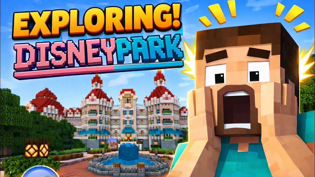 EXPLORING DISNEYLAND IN MINECRAFT!