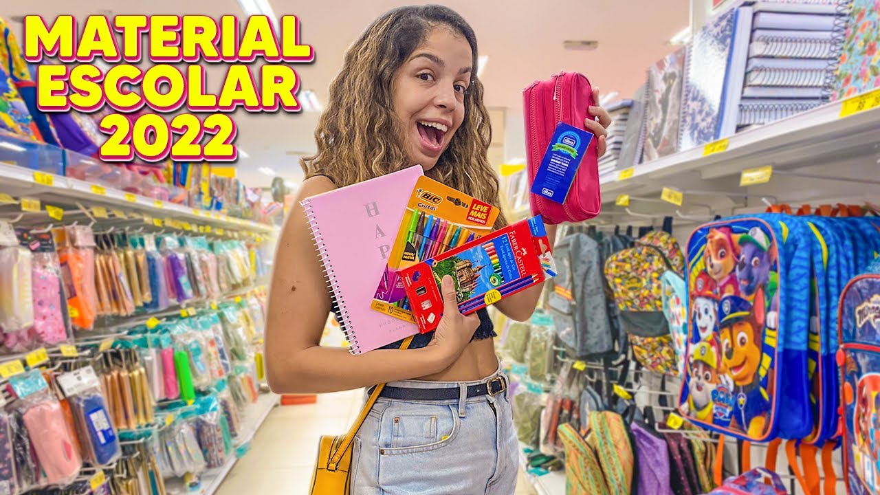 COMPRANDO MATERIAL ESCOLAR / DE ESCRITÓRIO 2022! - STEPHANY DE SÁ