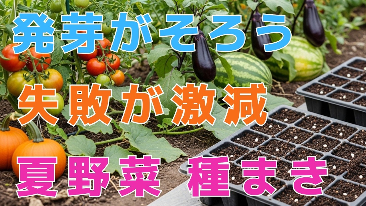 【99%の家庭菜園はこれを知るべき】苗作りで失敗する人,成功する人の決定的な違い！今すぐこの種まき術に変えてください【夏野菜】