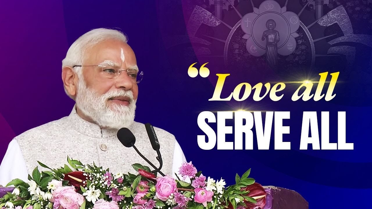 Sri Sathya Sai Baba placed Seva at the heart of human life - PM shares inspiring motto!