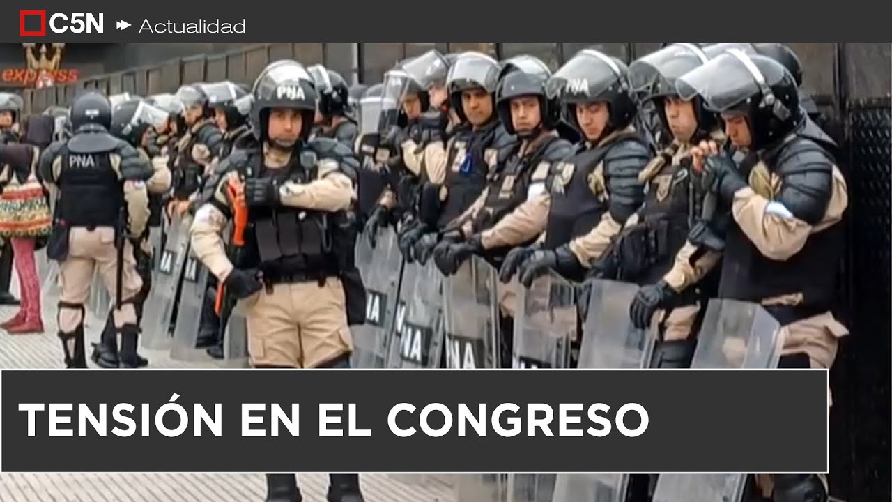 Otro MIÉRCOLES de MARCHA de JUBILADOS frente al CONGRESO