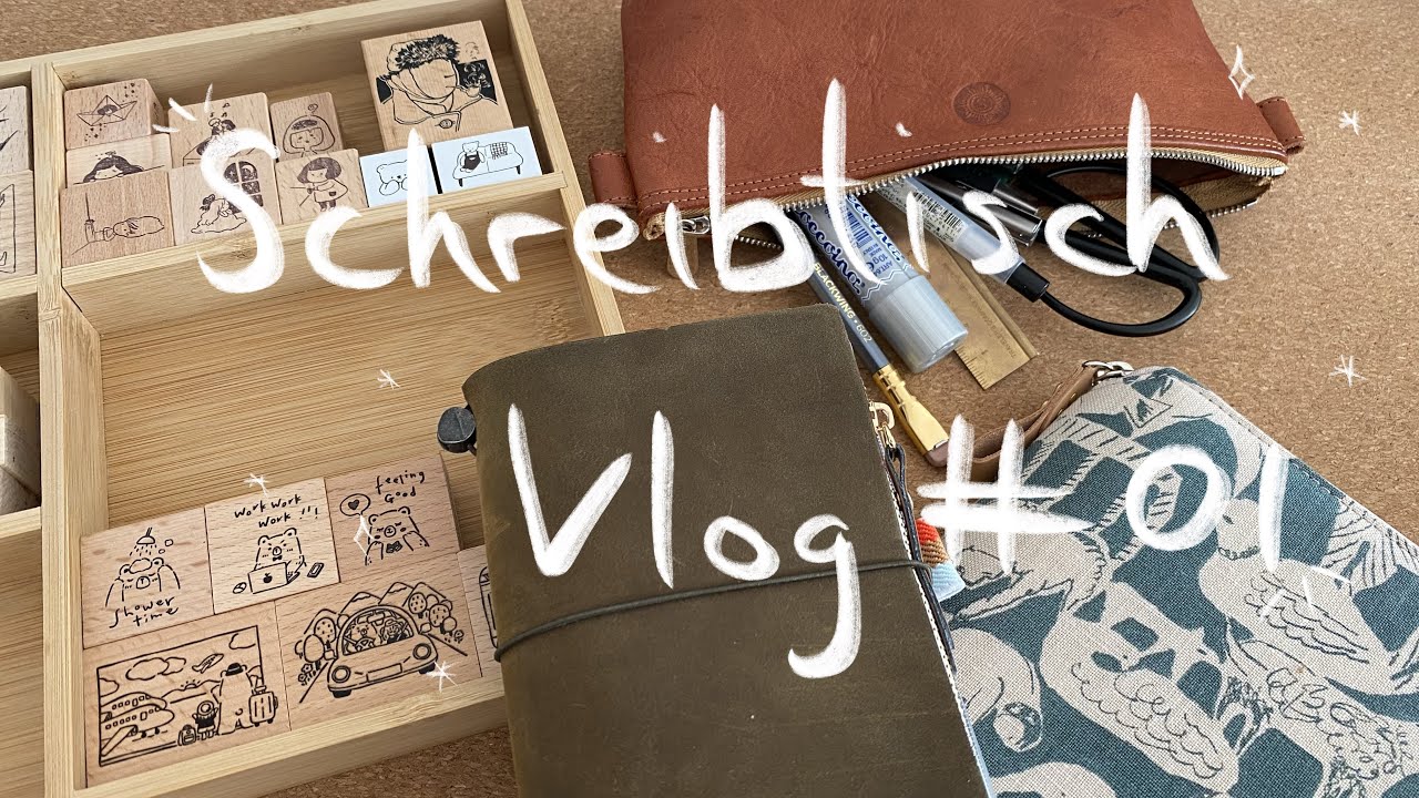 Schreibtischvlog #01 | Misopaperbestellung, Stempelsortierung, Journalsysteme, Mäppchensortierung