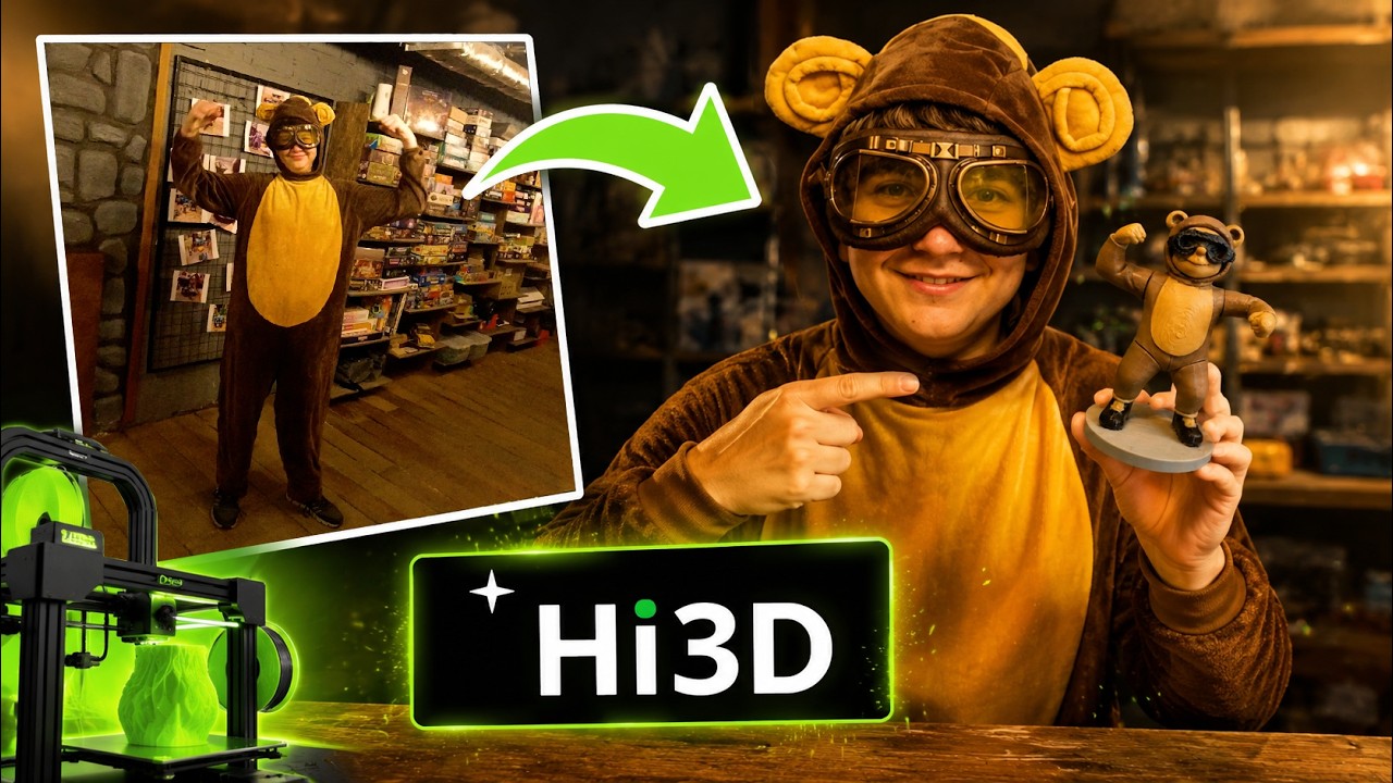 Hi3D AI: БАНАНОМЕН ОЖИЛ! 😱 Делаем Настоящую 3D-Игрушку Из Фото