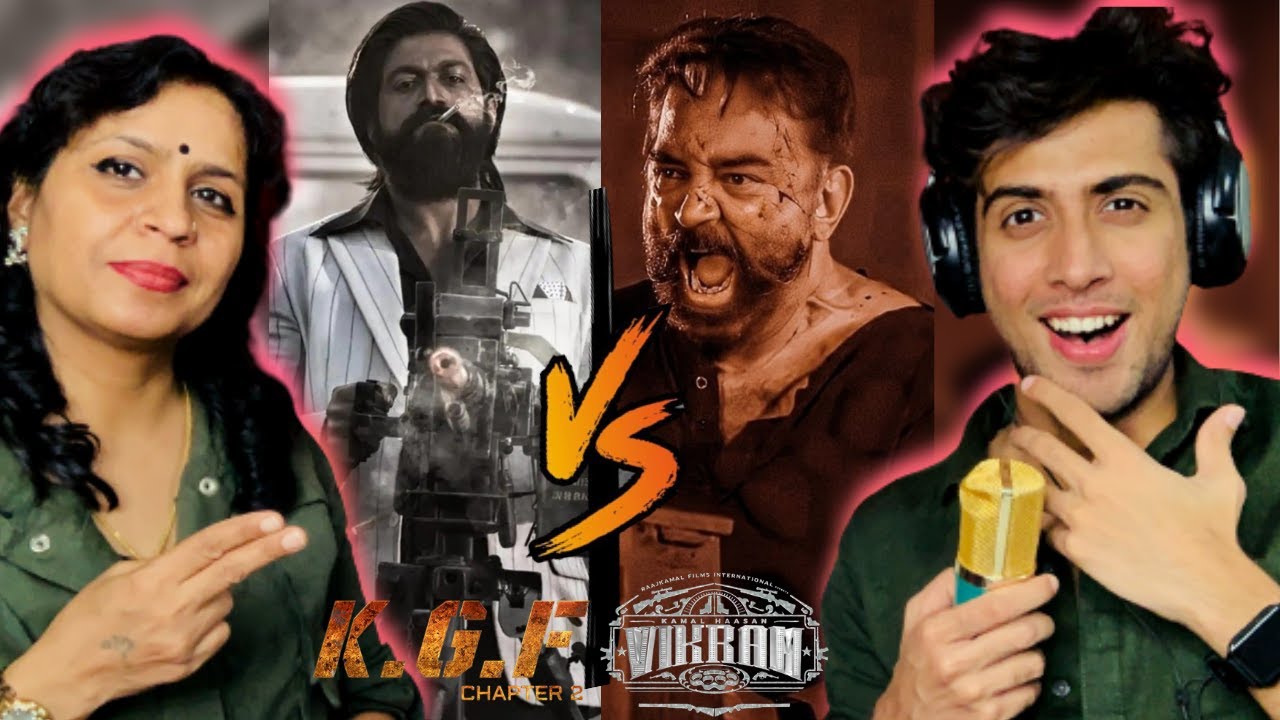 VIKRAM VS KGF 2 Gun Scene Reaction with Mom | Vikram x Rocky | Vikram Climax | KGF 2 Police Station