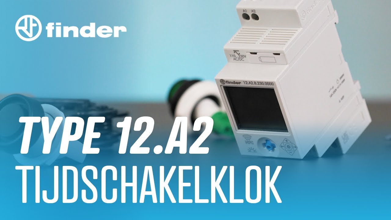 Finder 12.A2 Tijdschakelklok - Aansluiten & Instellen