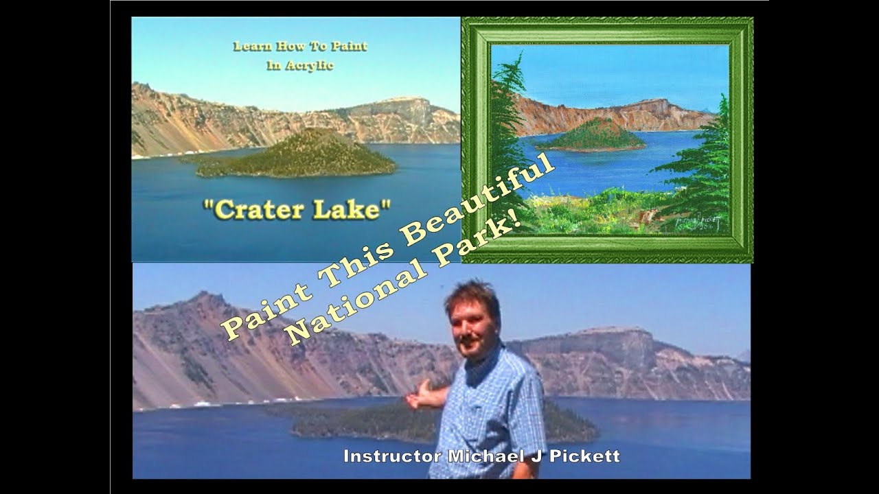 Painting Crater Lake Oregon