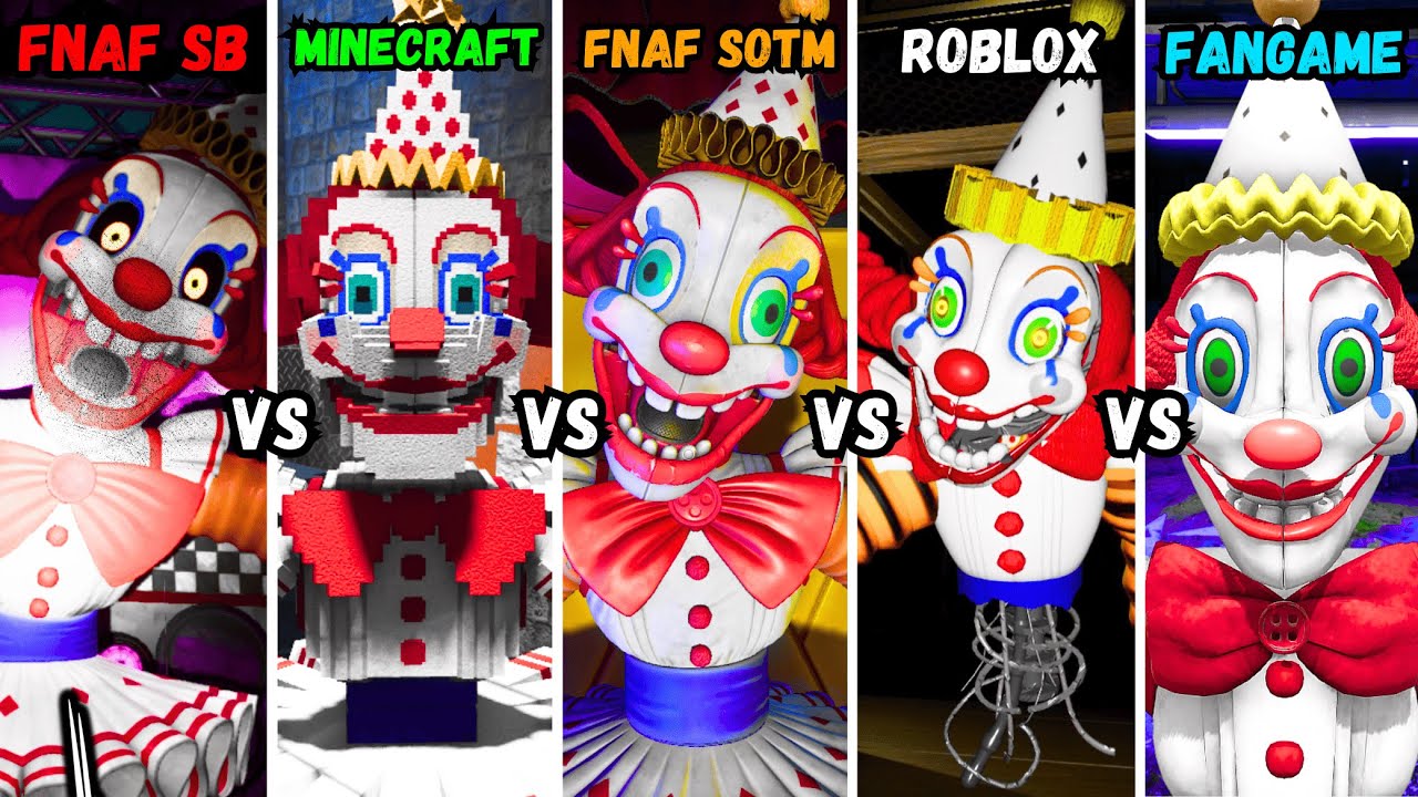 FNAF: Secret of the Mimic - FNAF SOTM vs ROBLOX vs Minecraft vs FANGAME vs Security Breach