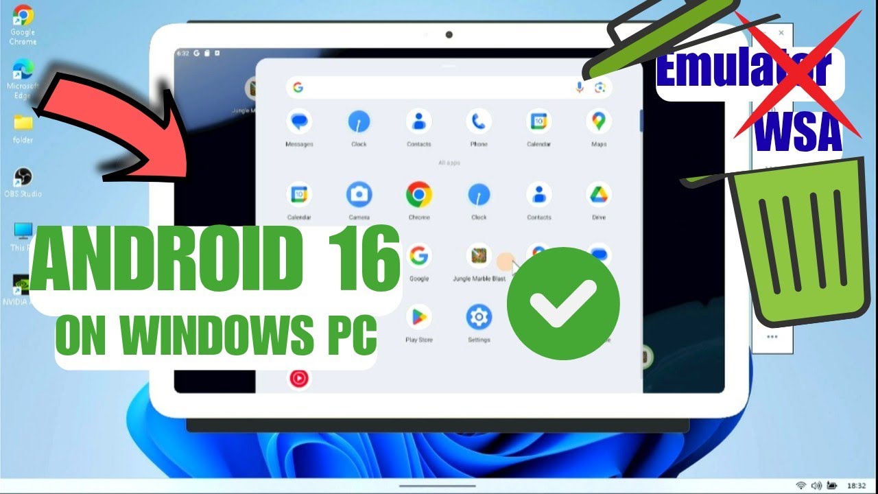 Install Android Apps on Windows 11 Without Emulator or WSA (Android 16 Full Setup Guide)