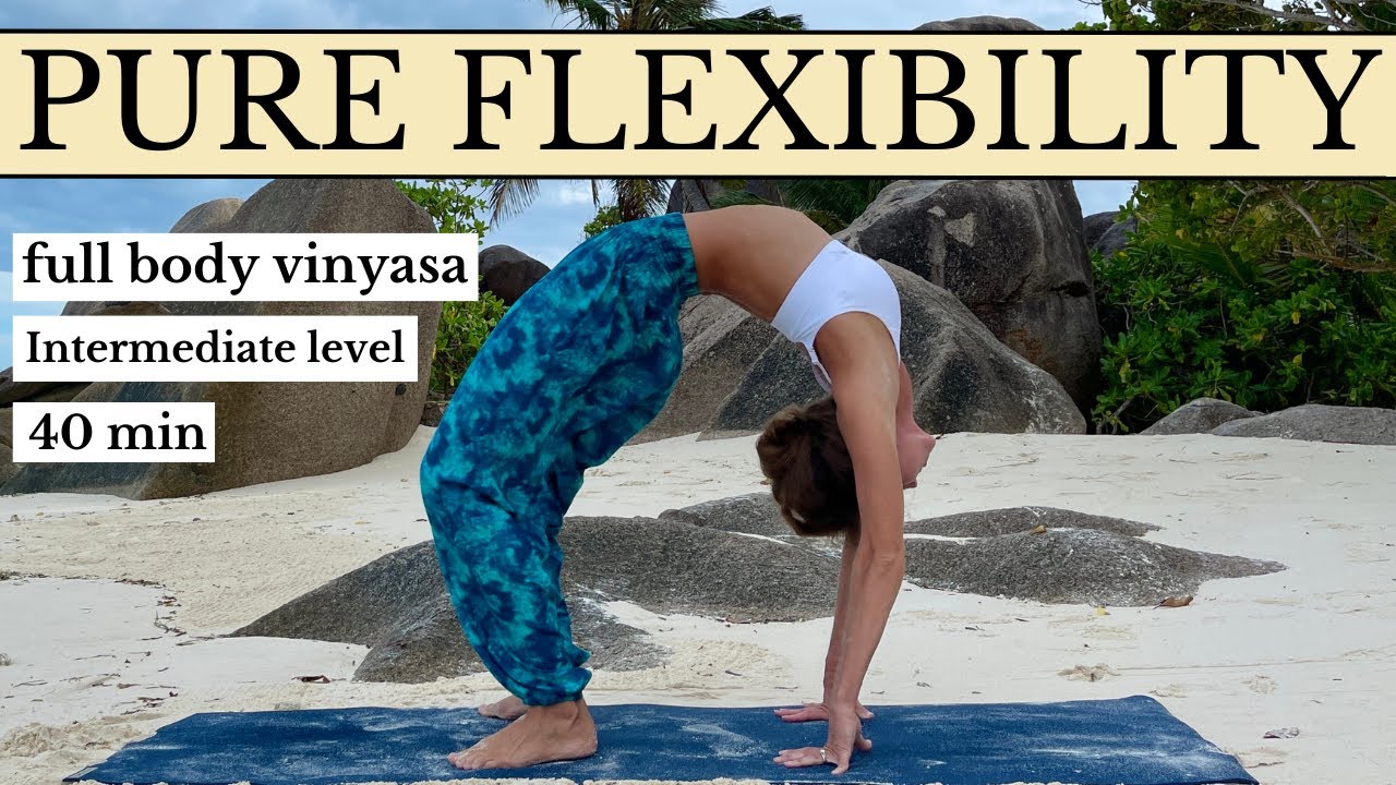40 min Pure FLEXIBILITY Vinyasa Yoga for Full Body Stretch: Splits & Backbends (Intermediate level)