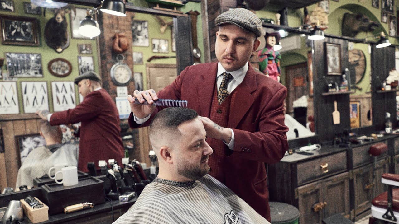 ASMR BARBER - Full Experience - ARMY HAIRCUT & BEARD - 1 hour relaxing ASMR