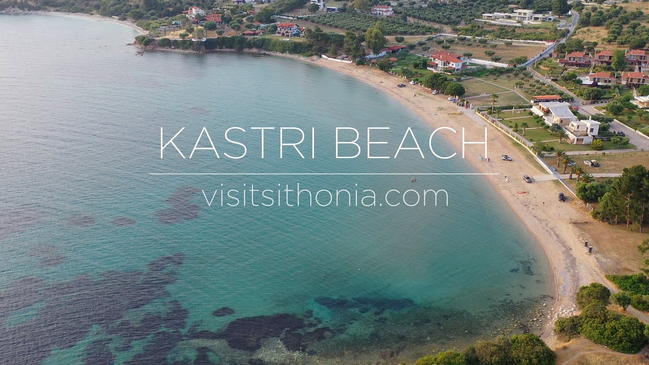 Kastri Beach - Sithonia - Greece || visitsithonia.com || Drone 4K