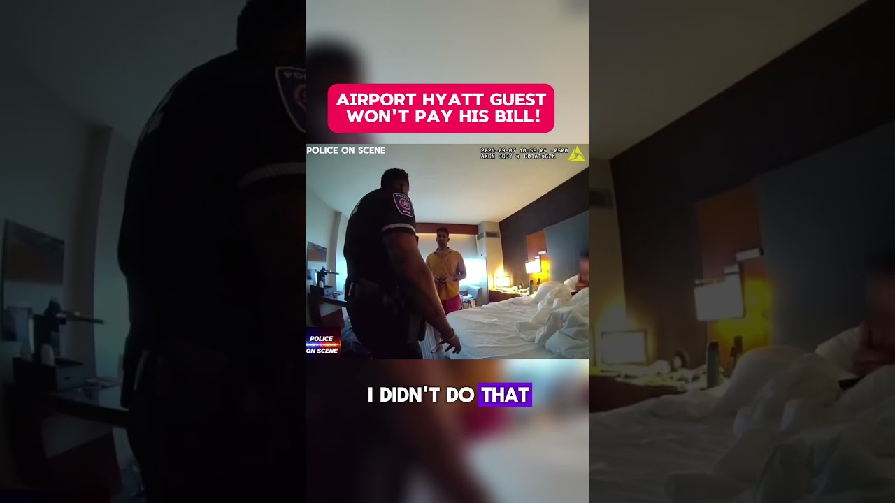Постоялец отеля в аэропорту НЕ ПЛАТИТ! [👇ПОЛНОЕ ВИДЕО] #арест #нагруднаякамера #полиция