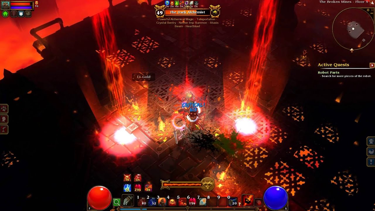 Torchlight II - The Alchemist - Boss Fight 1080p HD
