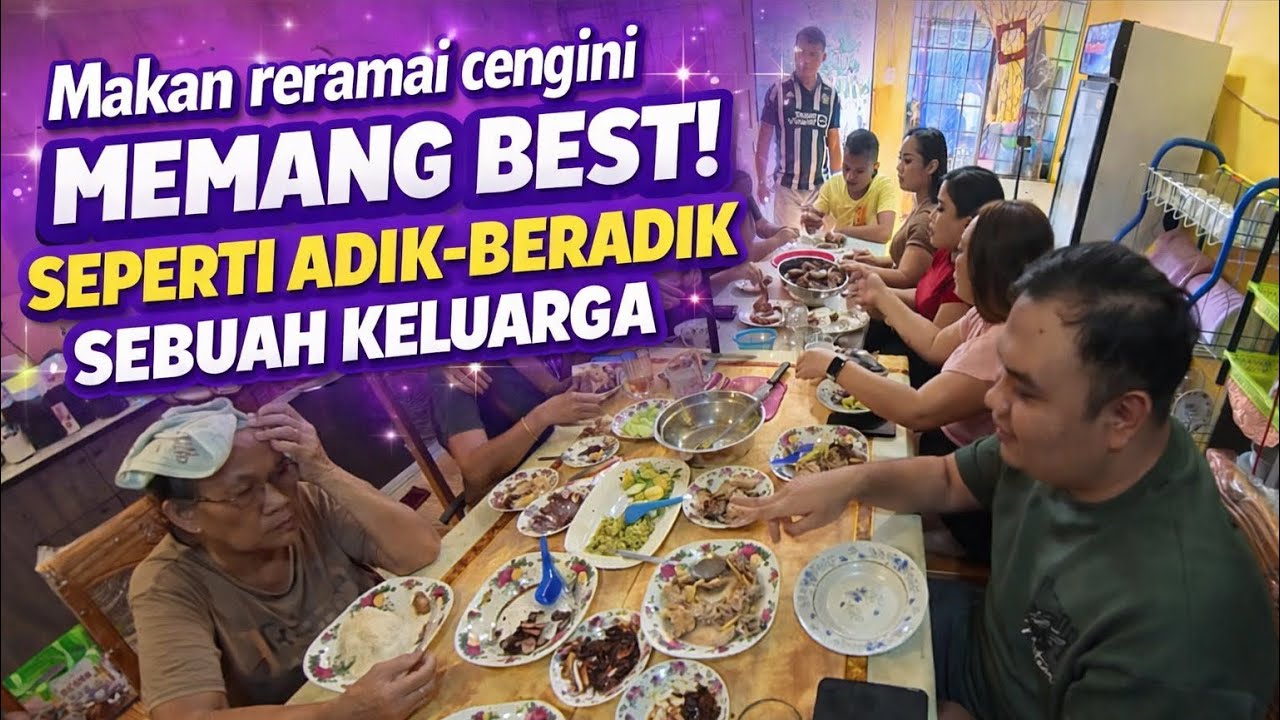 Makan ramai ramai selepas selesai program