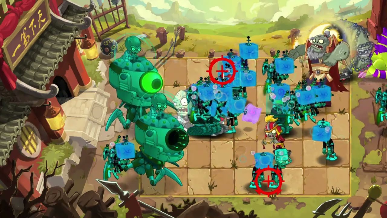 Pvz 2 Gardenless Qigong Master vs 2 Far Future Zomboss (part 4)