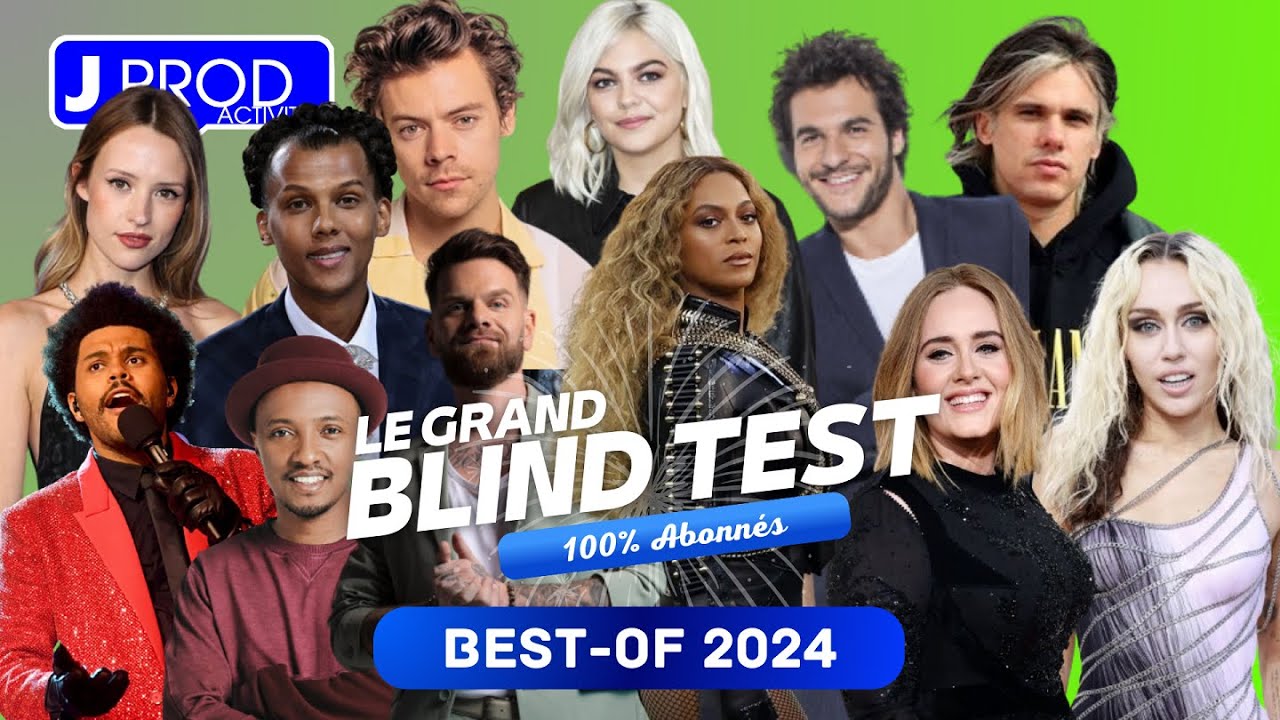BLIND TEST DES ABONNES 100% ARTISTE - BEST-OF 2024 - JPROD ACTIVITY