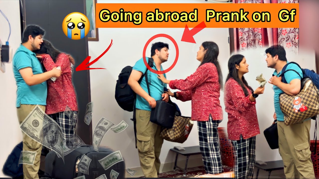 Going Abroad Prank on Wife || Richu got emotional || Prank goes wrong || #nikkrichavlogs #prank