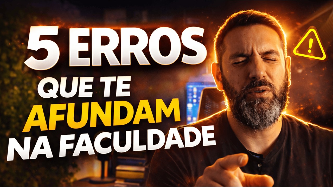 5 Erros que te afundam no ensino superior