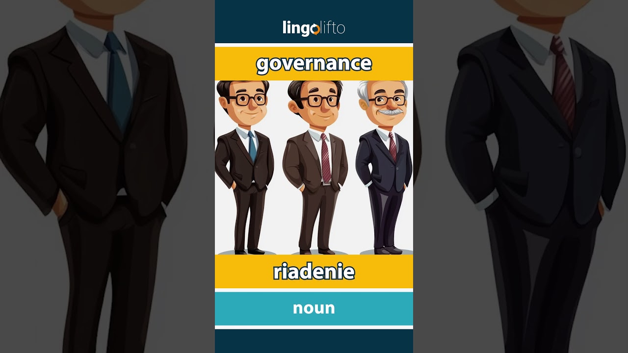 🇬🇧🇸🇰 governance - riadenie : learn English : naučme sa anglicky : vocabulary builder