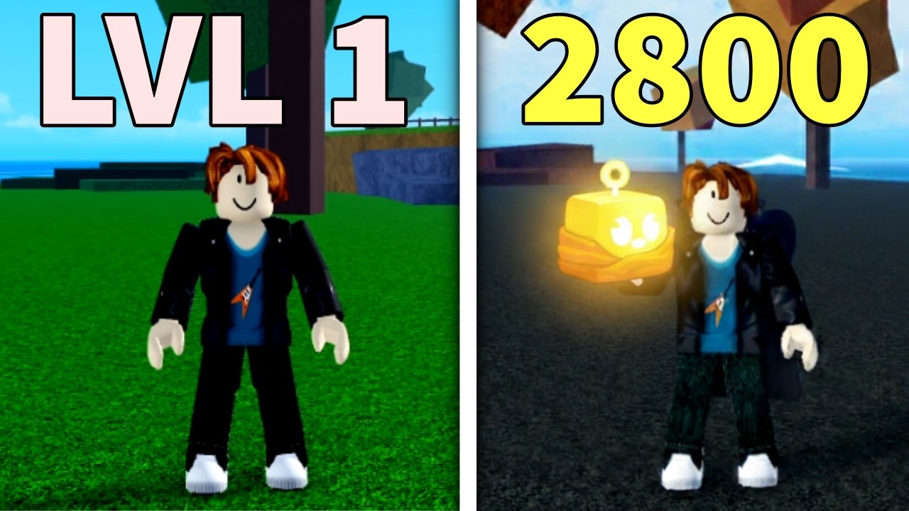 Blox Fruits: Do Nível 1 a 2800 Sem Saber De Quase NADA