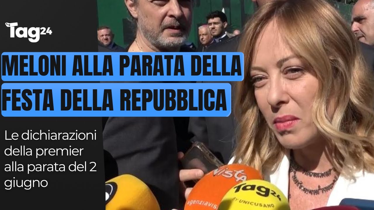 Festa della Repubblica, Giorgia Meloni parla anche di Gaza, del referendum e del professore