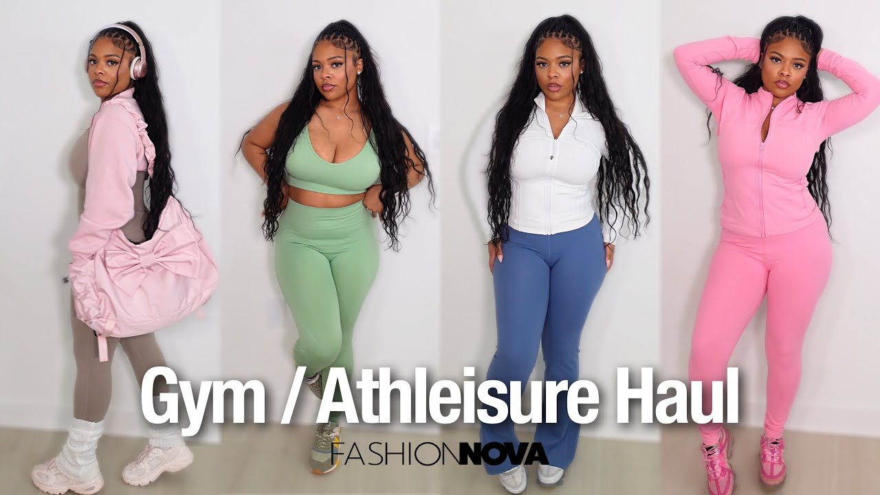 GYM / ATHLETIC WEAR LOOKBOOK/HAUL💕💪🏽🤸🏽‍♀️ ft. Fashion Nova