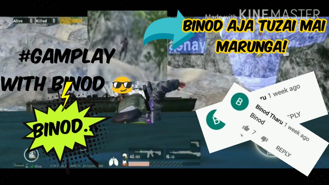 Playing Pubg mobile game with Binod 😎...