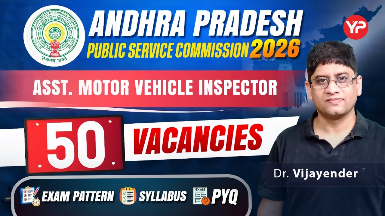 All details 50 Vacancies, AMVI Exam pattern, Syllabus, PYQ Recruitment Notification 2026
