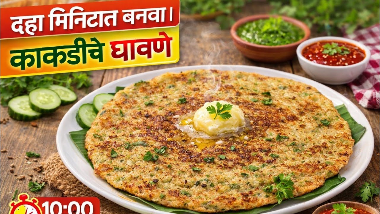 काकडीचे घावणे | झटपट आणि खमंग नाश्ता | पारंपारिक  रेसिपी | Cucumber Ghavane | Easy & Tasty  Recipe 🥘