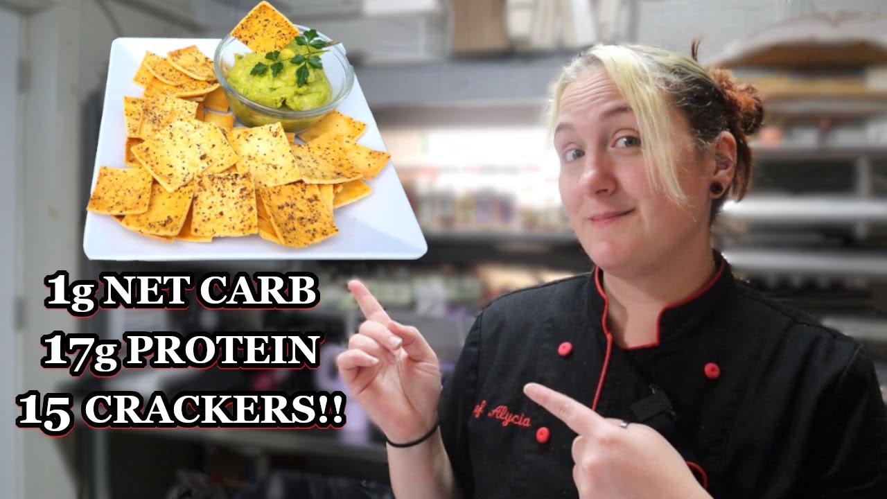 How to make DELICIOUS Protein Crackers at Home! NO ALMOND OR CHEESE