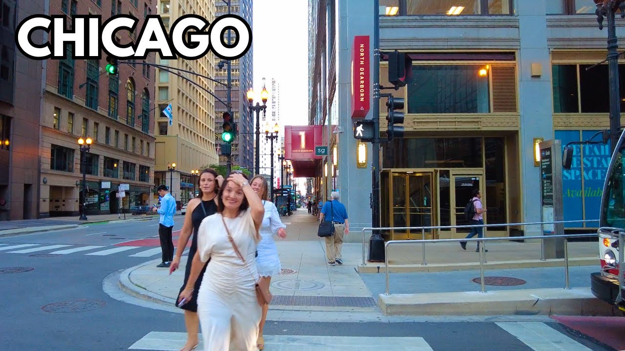 Chicago 🇺🇸 Walking Tour - Union Station to Ohio Street Beach on Tuesday | June 18, 2024 | 4k Video