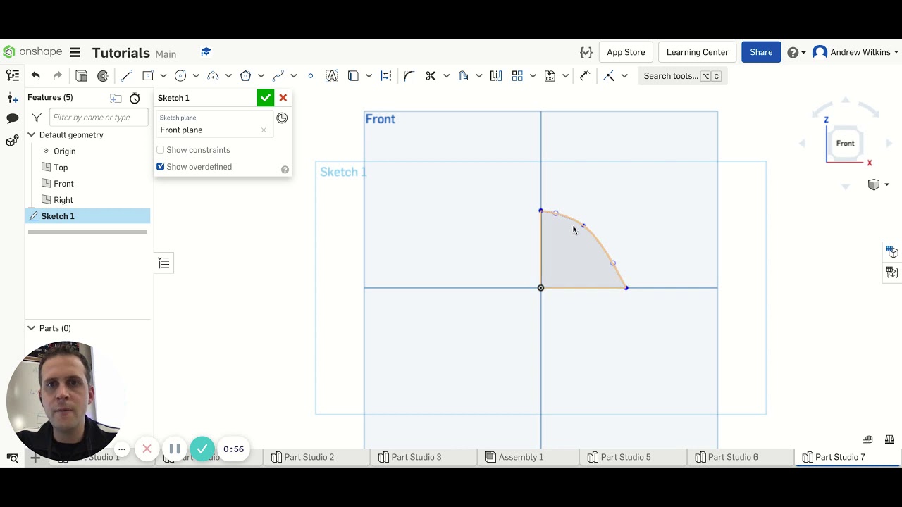 Onshape Tutorial - Spline