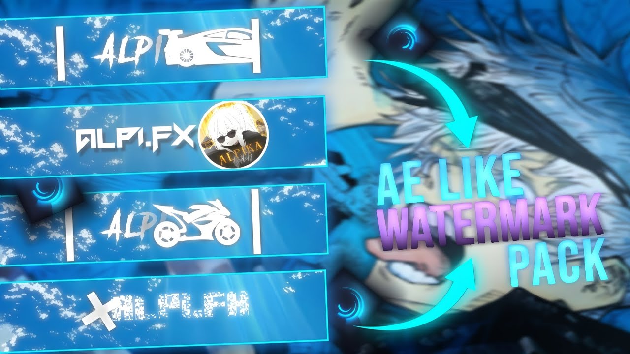 Ultimate Premium white line watermarks🤯 for alight motion | (xml + preset)