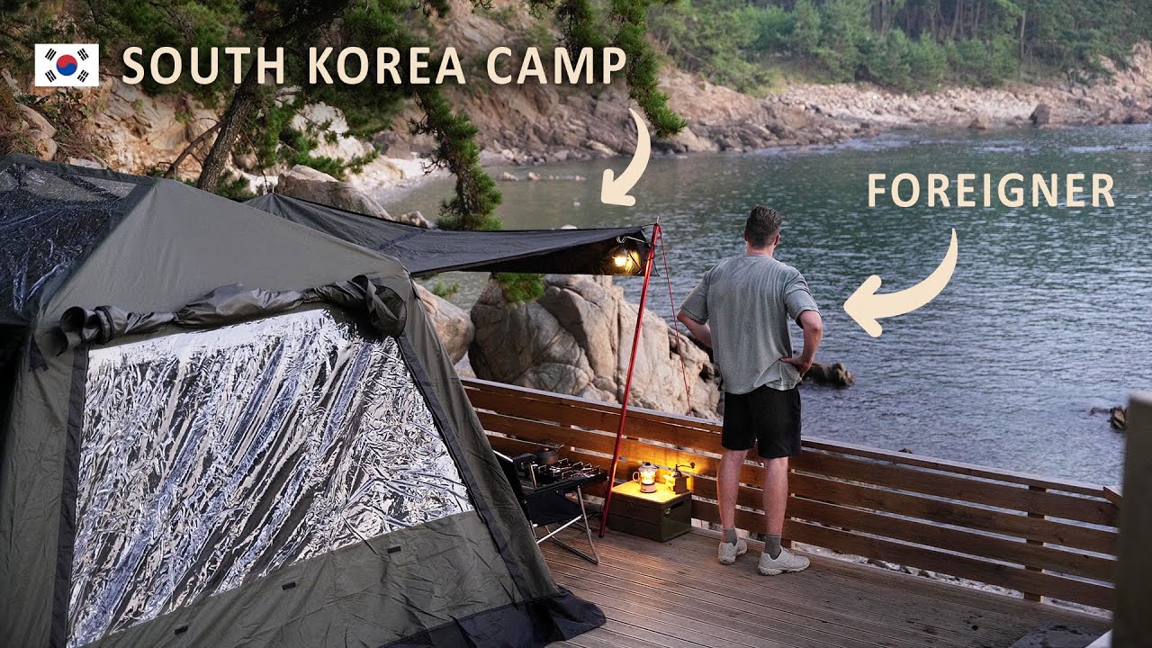 🇰🇷 Foreigner CAMPING in SOUTH KOREA  [ Exploring Korean ways of camping, SOLO Relaxing ASMR ]