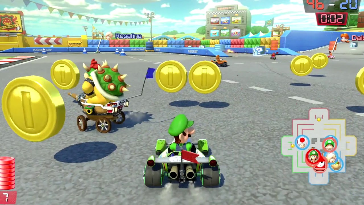 Mario Kart 8 Deluxe - Coin Runners (Battle Mode) - Luigi Gameplay | MarioGamers