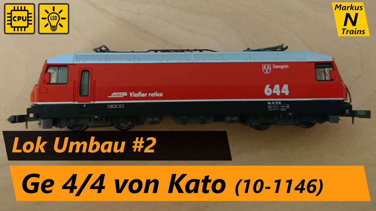 Glacier Express, Ge 4/4 von Kato - Decoder Einbau Spur-N #2