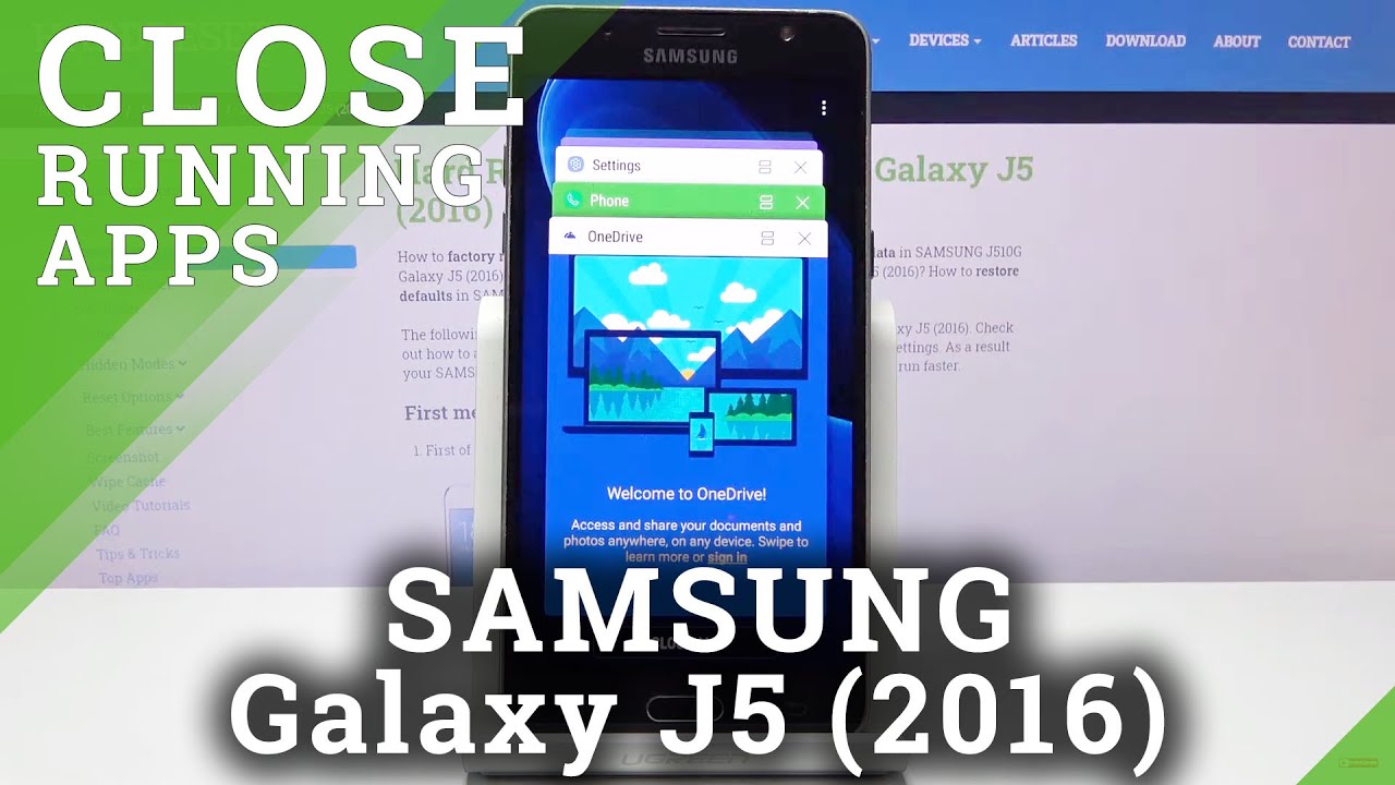 How to Disable Running Apps in SAMSUNG GALAXY J5 (2016) &ndash; Clear Background Apps