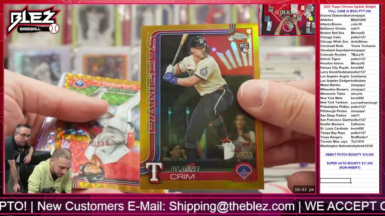 2025 Topps Chrome Update Delight FULL CASE BREAK Pick Your Team #48
