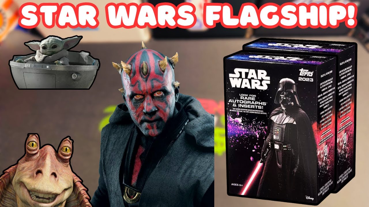 Распаковка нового флагманского набора Topps Star Wars Blaster Box 2023 года!